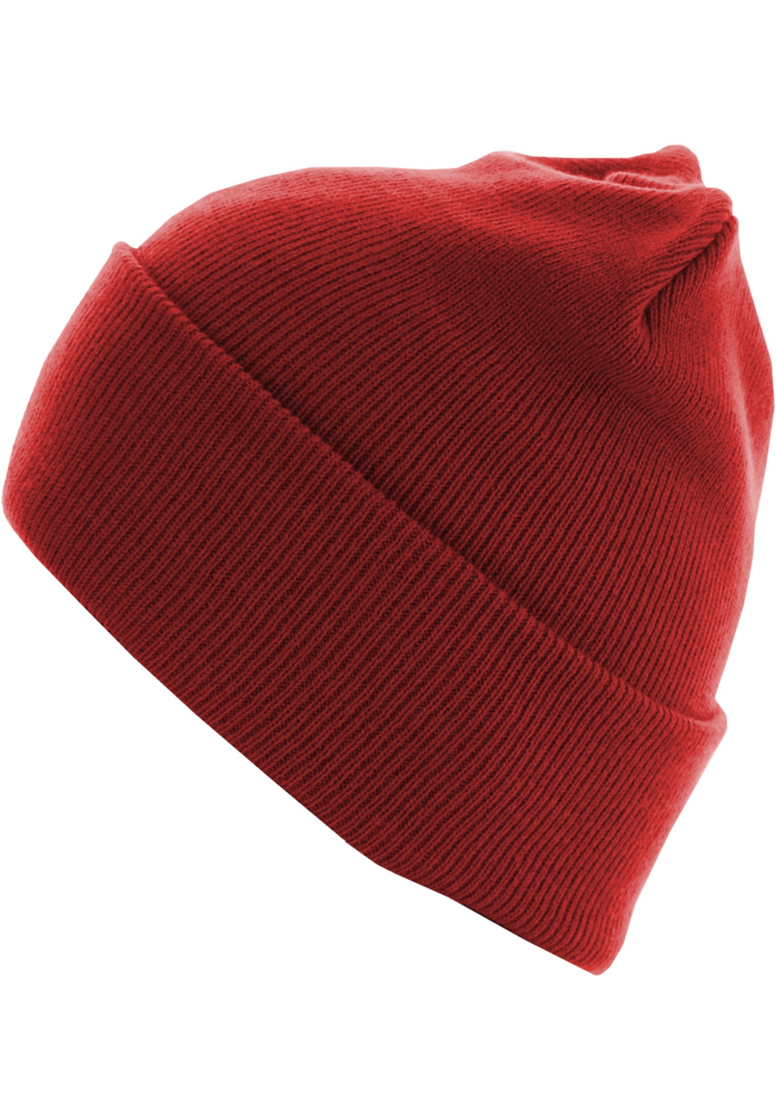 Beanie Basic Flap Long Version red one size