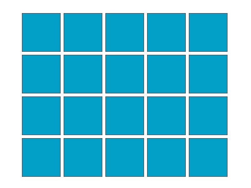 Fliesenaufkleber Himmelblau (A784) 20er Set 10 x 10 cm
