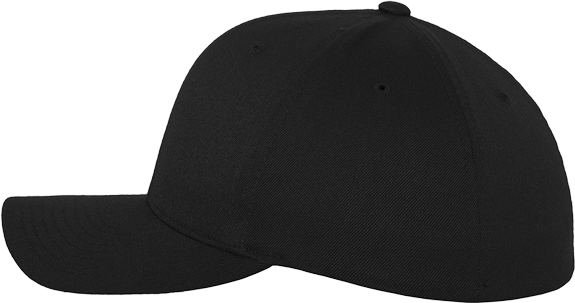 Fitted Baseball Flexfit Cap Schwarz XS/S