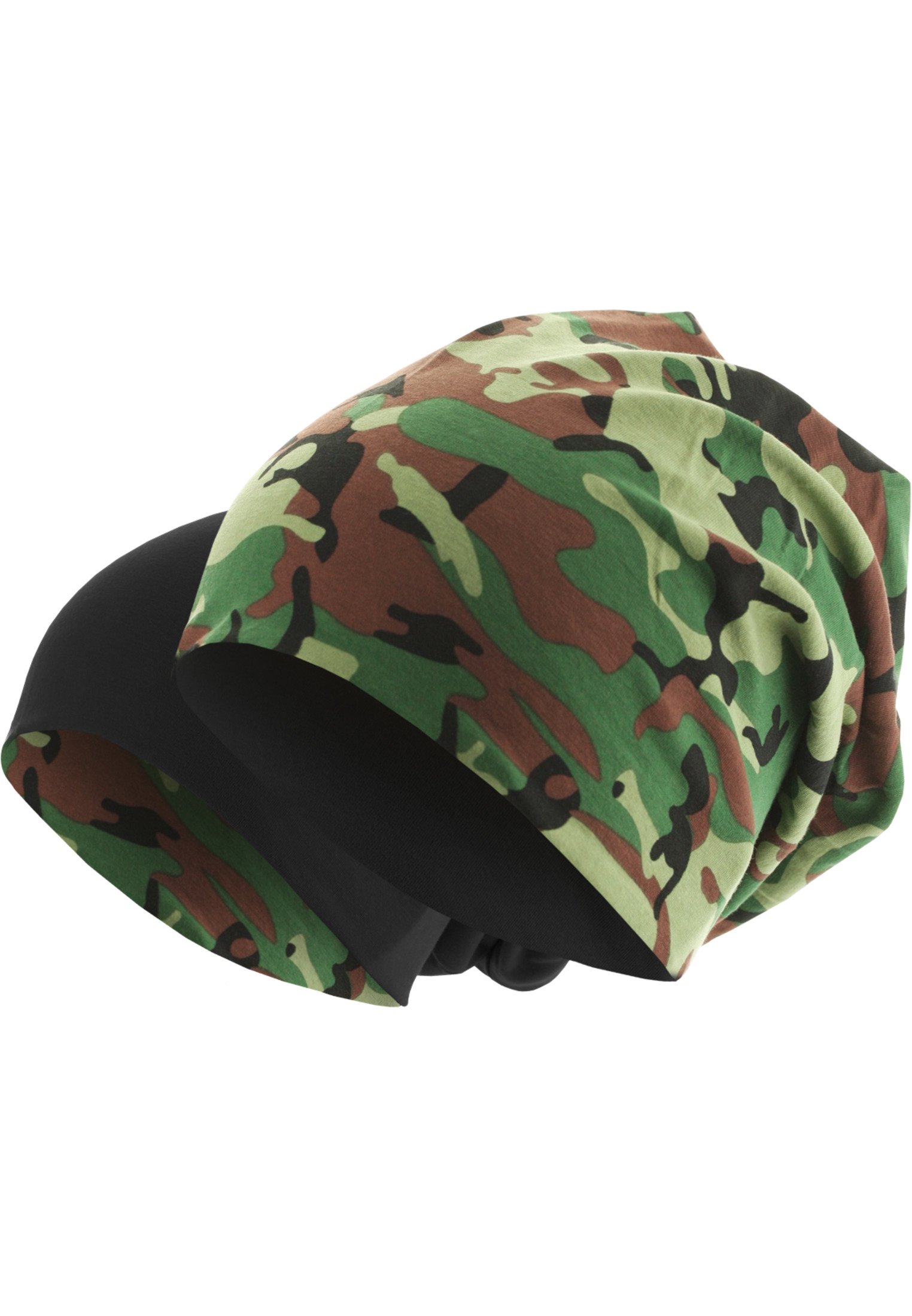 Printed Jersey Beanie green camo/black one size