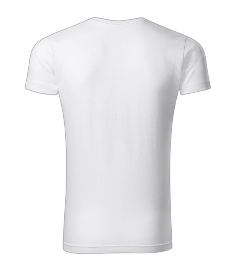 Slim Fit V-neck T-Shirt Männer weiss XL