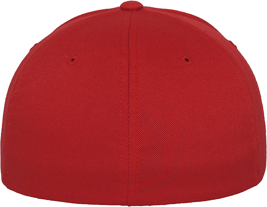 Fitted Baseball Flexfit Cap Rot XS/S