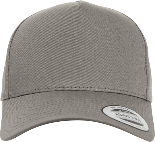 5 Panel Curved Classic Snapback Grey