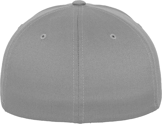 Fitted Baseball Flexfit Cap Silber XS/S