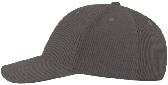 Unisex Cord Baseball Cap Recycled Grey