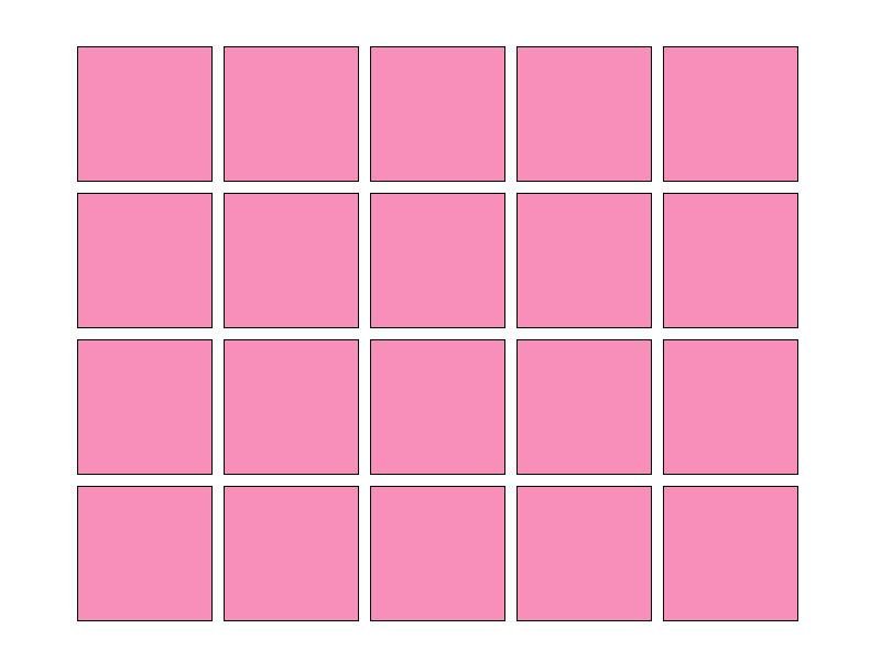 Fliesenaufkleber Pink (A716) 20er Set 10 x 10 cm