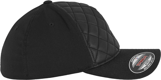 Kids Diamond Quilted Cap Black Youth