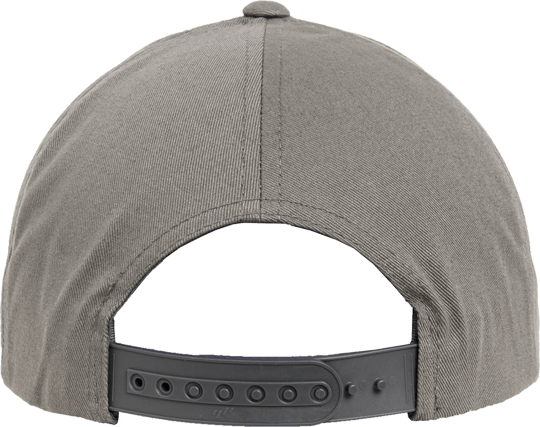5 Panel Curved Classic Snapback Grey