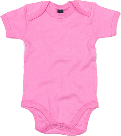 Kurzarm Baby Body Bubble Gum Pink 12-18 Monate