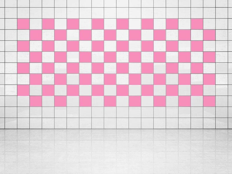 Fliesenaufkleber Pink (A716) 20er Set