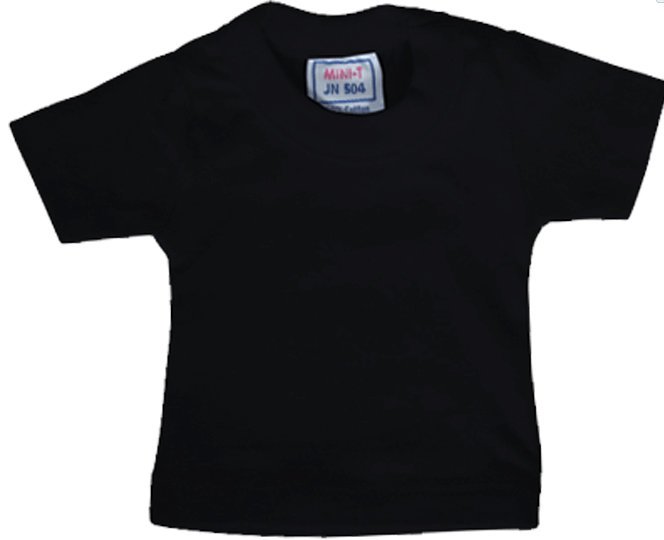 Mini T-Shirt für Kuscheltiere & Puppen Black