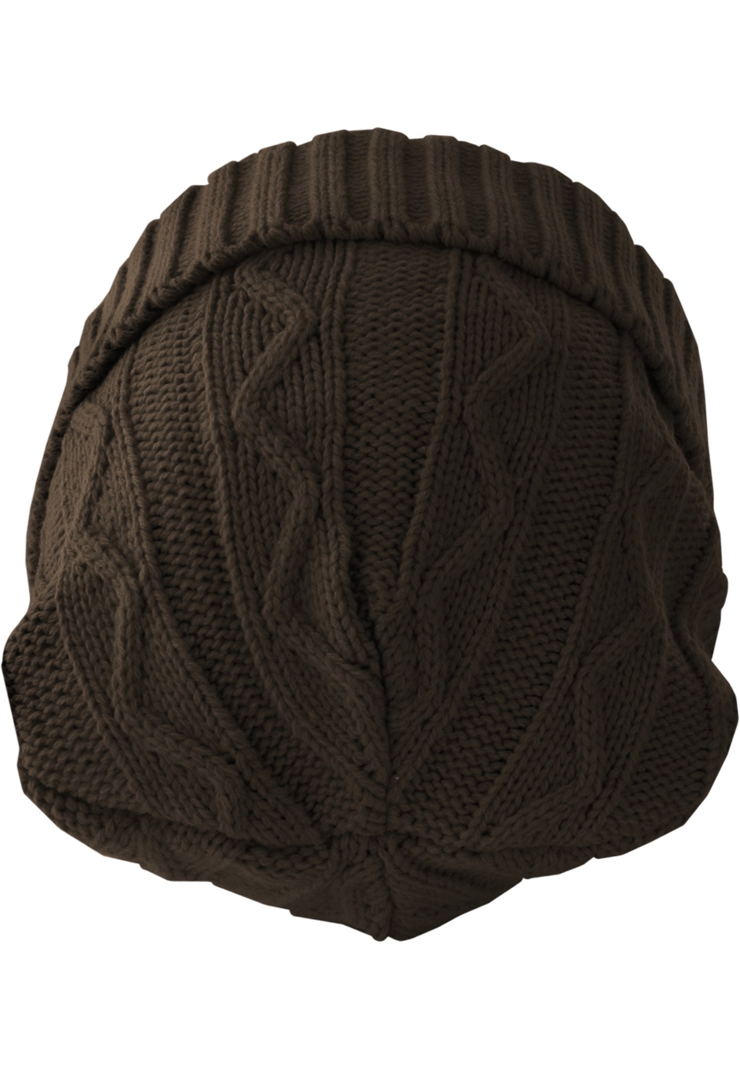 Beanie Cable Flap chocolate one size