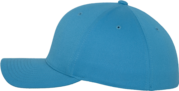 Fitted Baseball Flexfit Cap Hell Blau XS/S