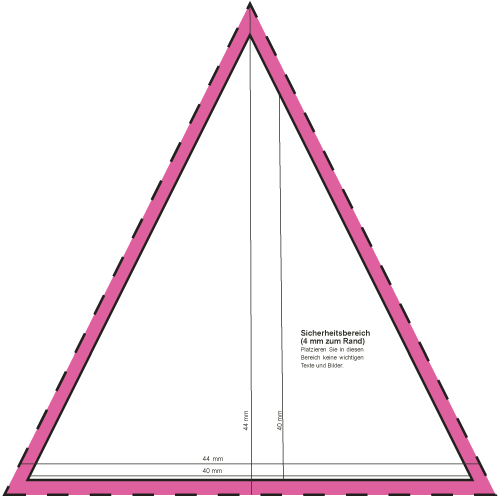 Dreieck 40 x 40 mm