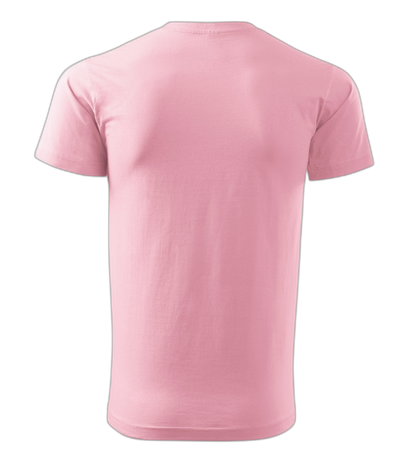 Basic T-Shirt Männer rosa 4XL