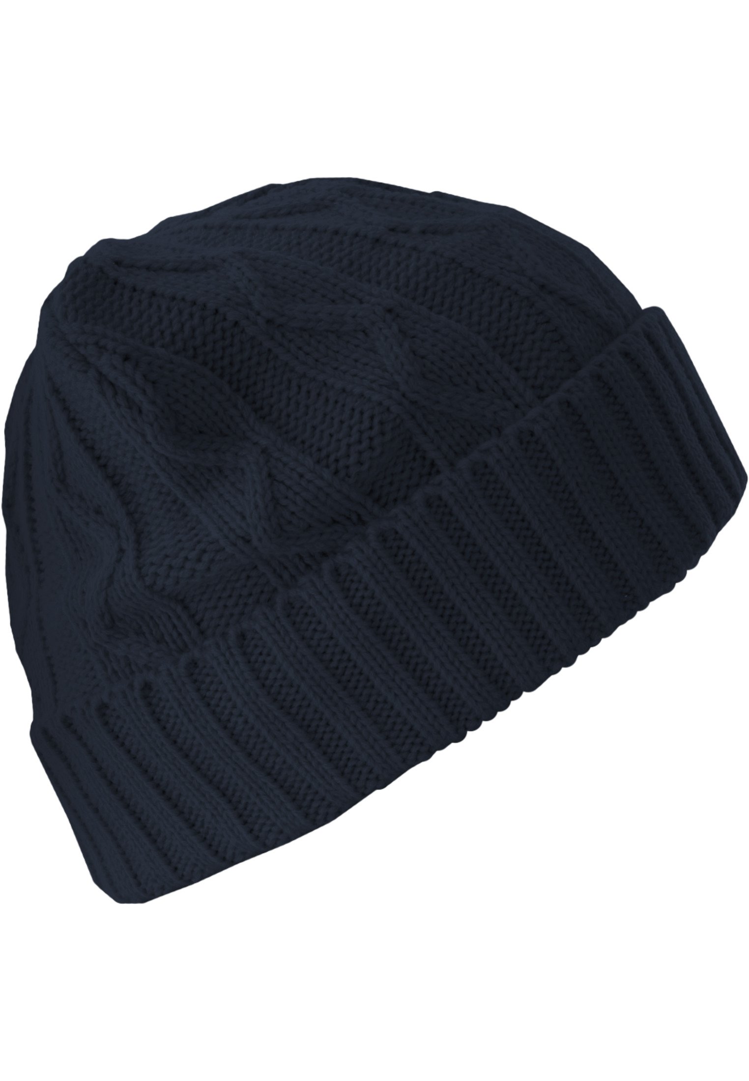 Beanie Cable Flap navy one size