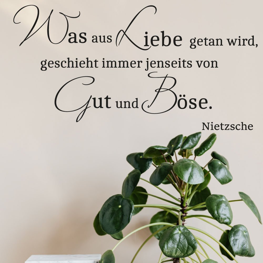 Wandtattoo Zitat von Nietzsche