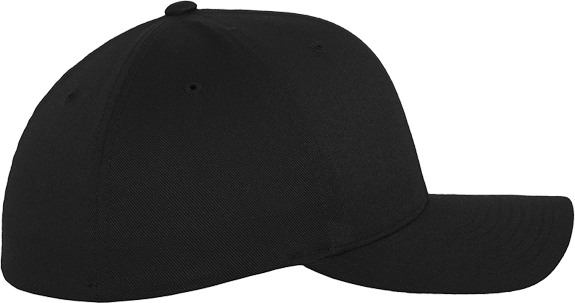 Fitted Baseball Flexfit Cap Schwarz XS/S