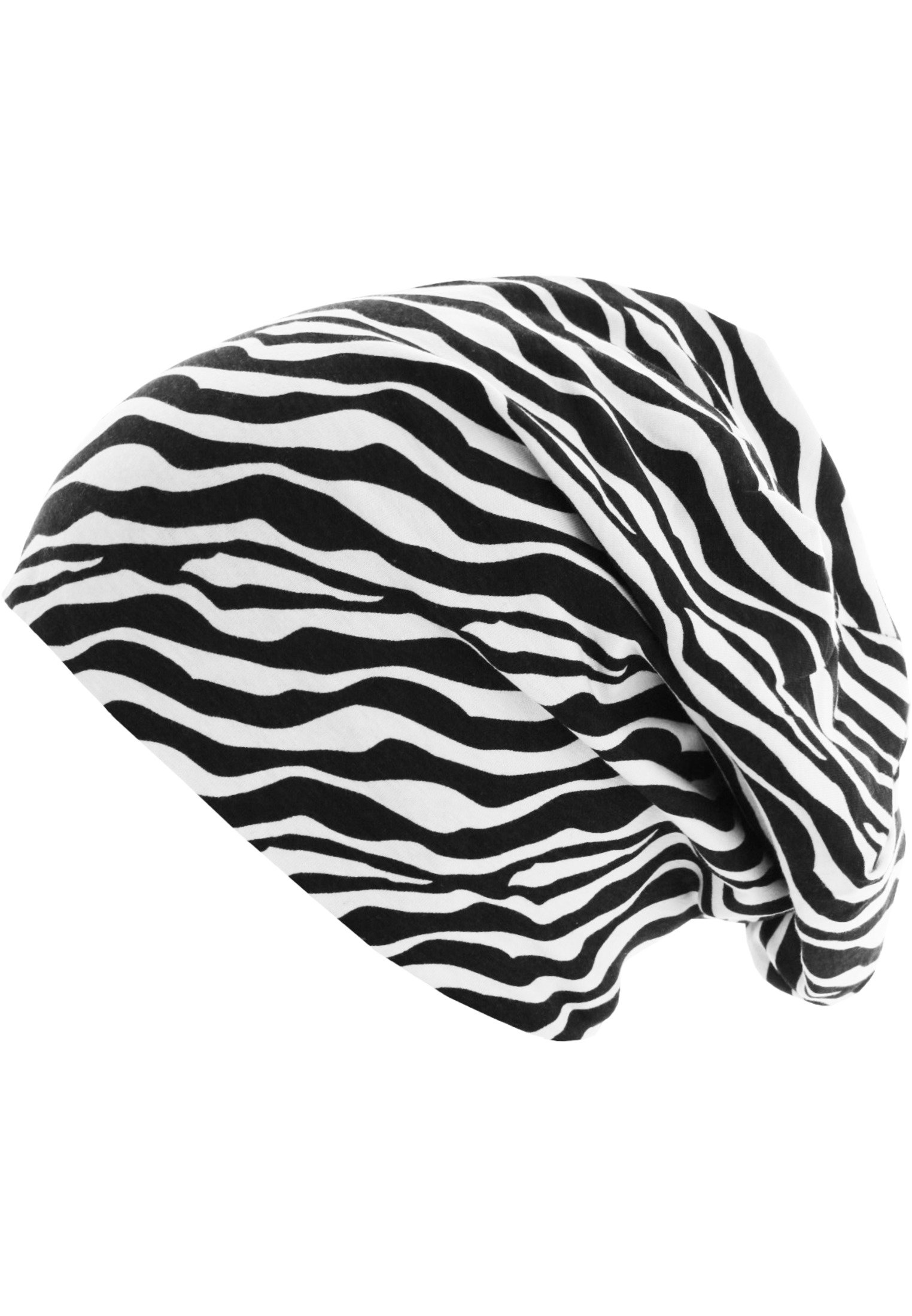 Printed Jersey Beanie Zebra/black one size