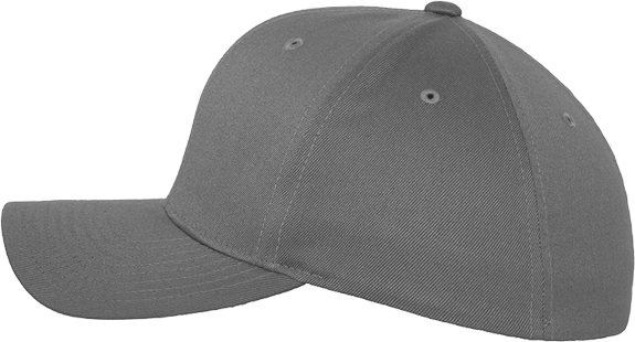 Fitted Baseball Flexfit Cap Grau XS/S