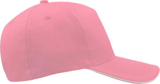 Sandwich Cap Star Five Unisex Pink/White