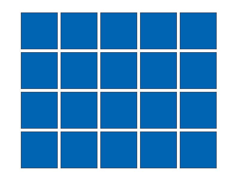 Fliesenaufkleber Blau (A733) 20er Set 10 x 10 cm