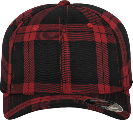 Tartan Plaid Cap Black / Red S/M
