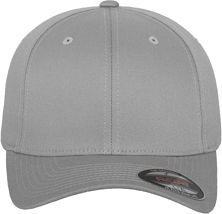 Fitted Baseball Flexfit Cap Silber XS/S