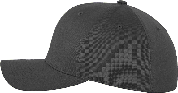 Fitted Baseball Flexfit Cap Dunkel Grau XS/S