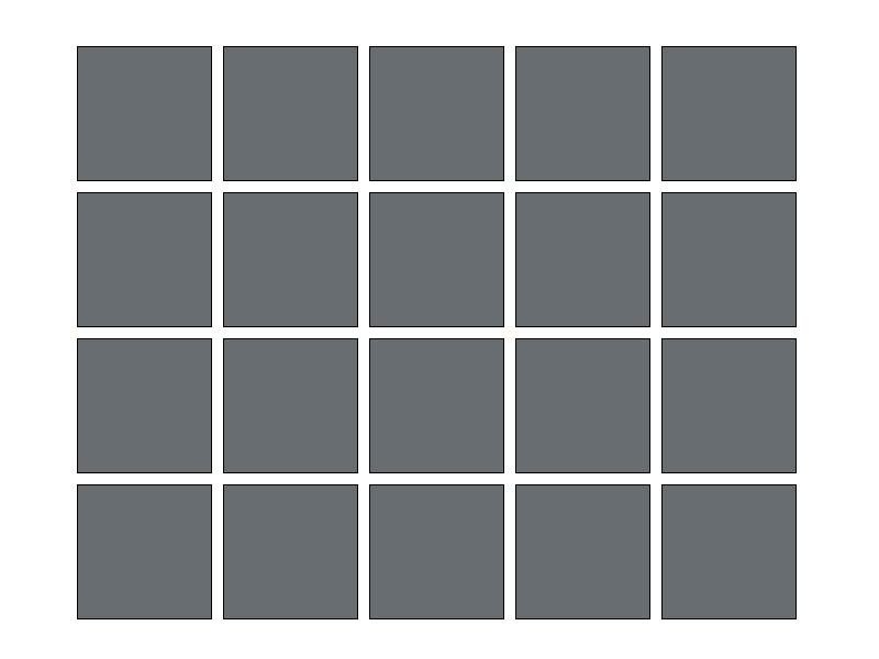 Fliesenaufkleber Grau (A720) 20er Set 10 x 10 cm