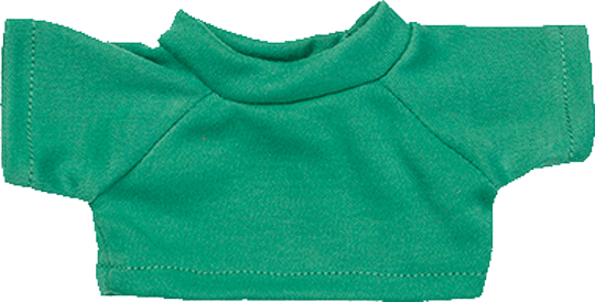Mini Plüschtier T-Shirt Green S (ca. 10 x 8 cm)
