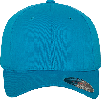Fitted Baseball Flexfit Cap Hell Blau XS/S