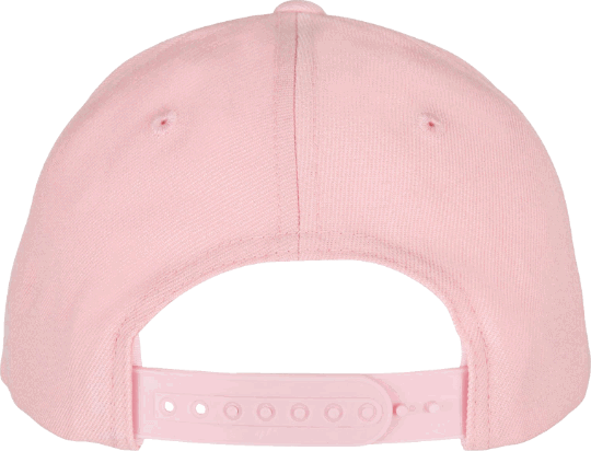 YP Classic 5 Panel Premium Curved Visor Snapback Cap Prism Pink