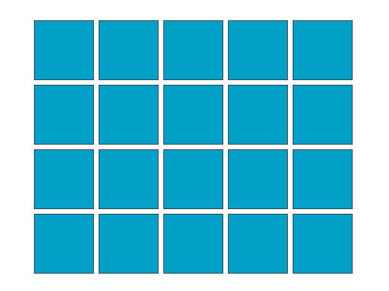 Fliesenaufkleber Himmelblau (A784) 20er Set 10 x 10 cm