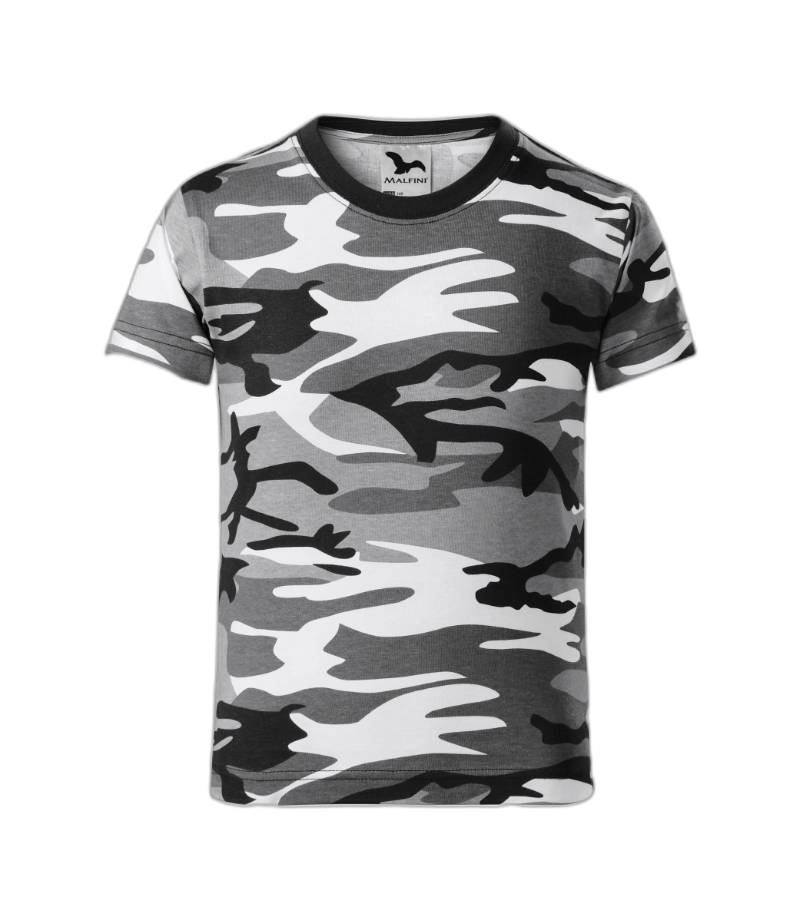 Camouflage T-Shirt Kinder camouflage grau 134 cm/8 Jahre