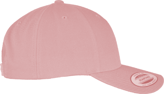 YP Classic 5 Panel Premium Curved Visor Snapback Cap Prism Pink