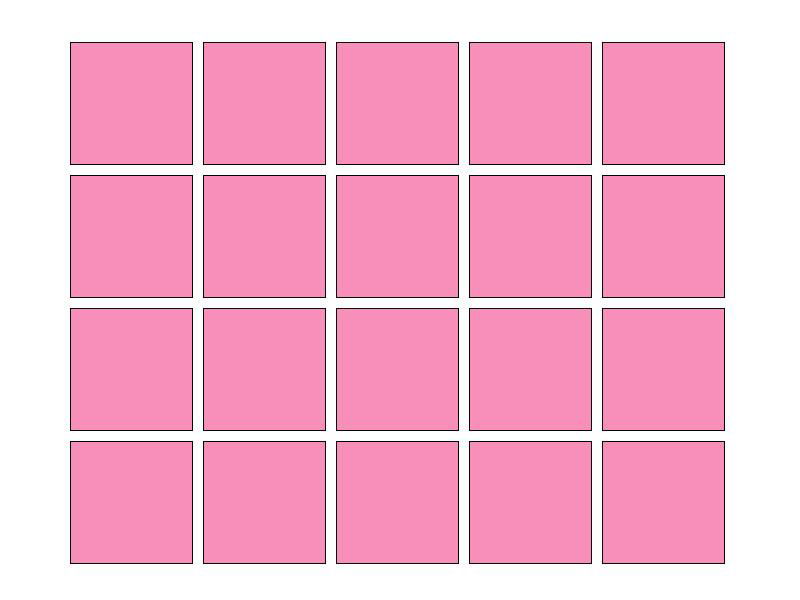 Fliesenaufkleber Pink (A716) 20er Set 10 x 10 cm
