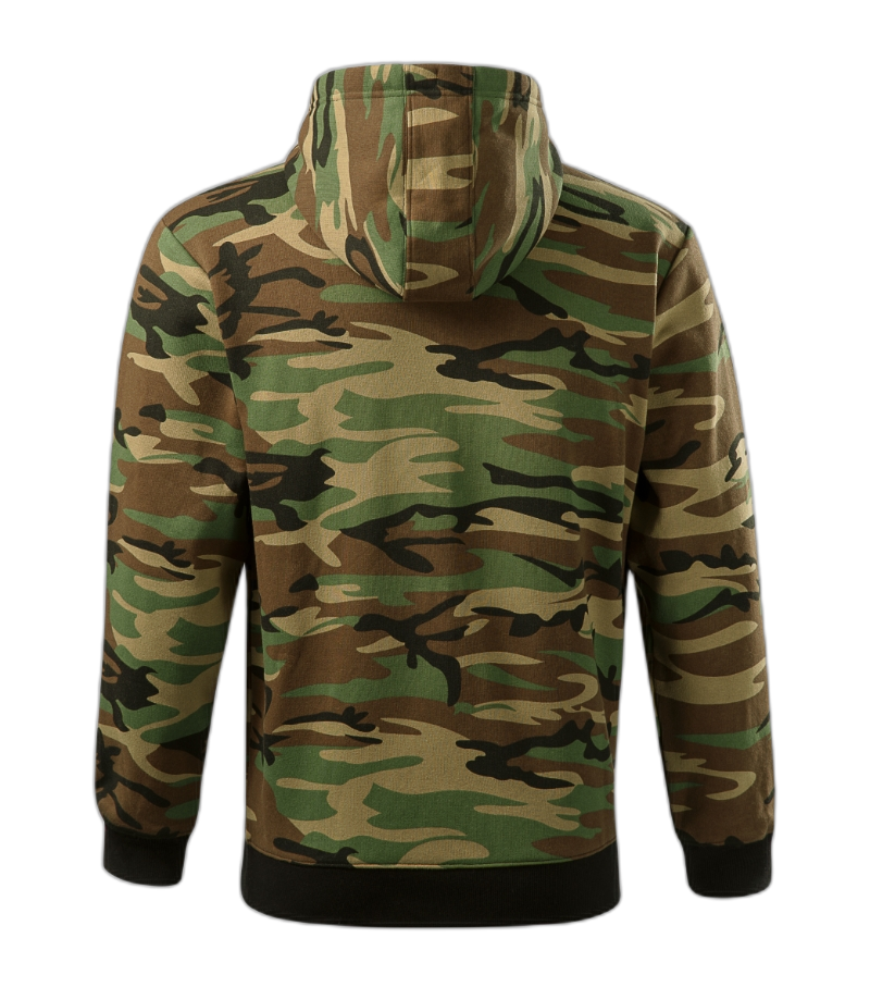 Camo Zipper Sweatshirt Männer camouflage braun L