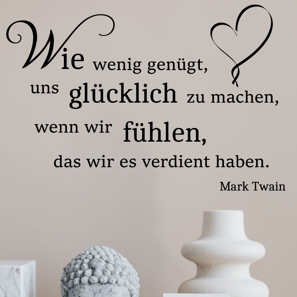 Wandtattoo Zitat von Mark Twain