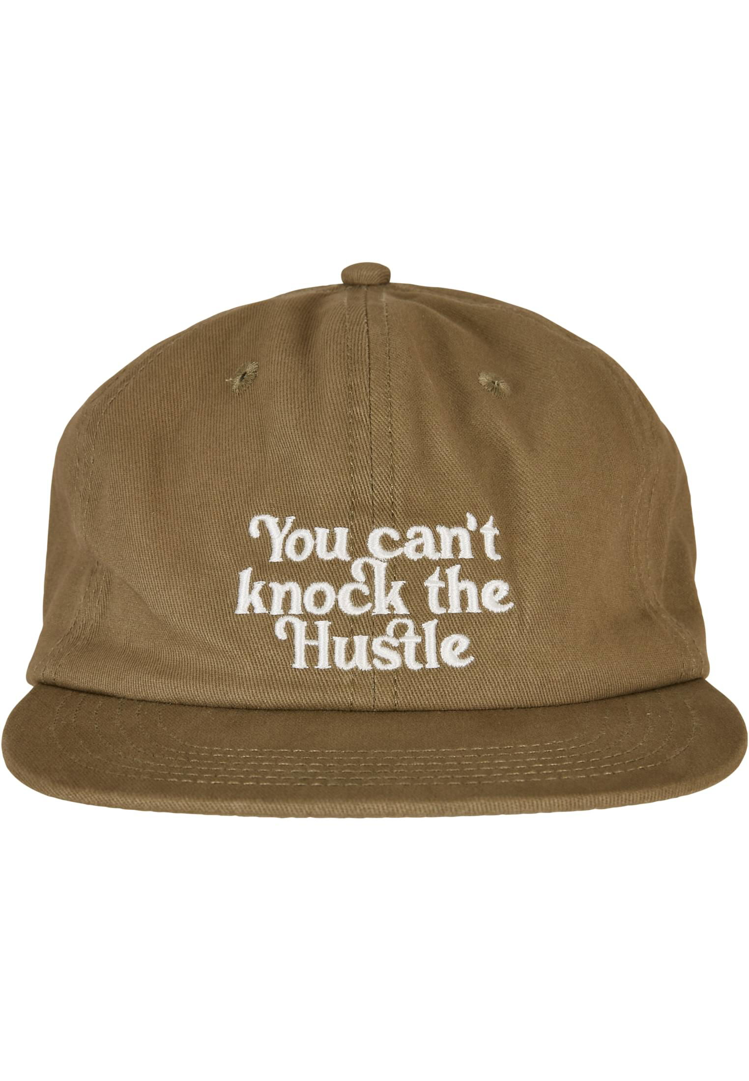 Knock the Hustle Strapback Cap olive/offwhite one size