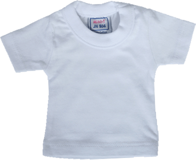 Mini T-Shirt für Kuscheltiere & Puppen White