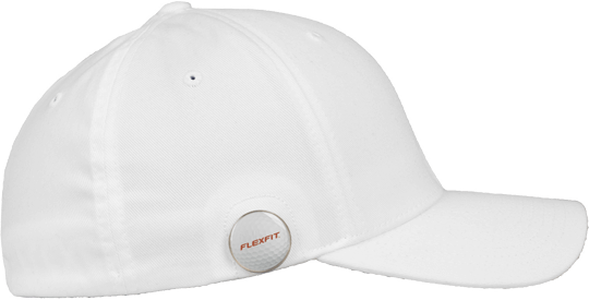 Golfer Magnetic Button Cap White L/XL