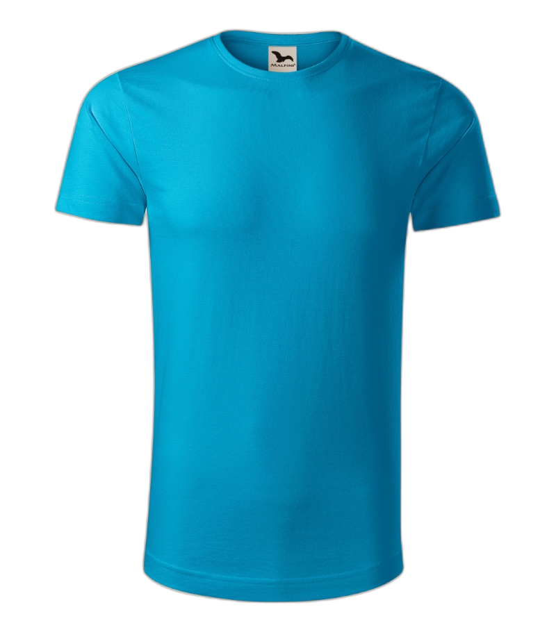 Organic T-Shirt Männer türkisblau S