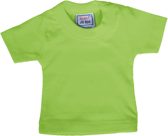 Mini T-Shirt für Kuscheltiere & Puppen Lime Green
