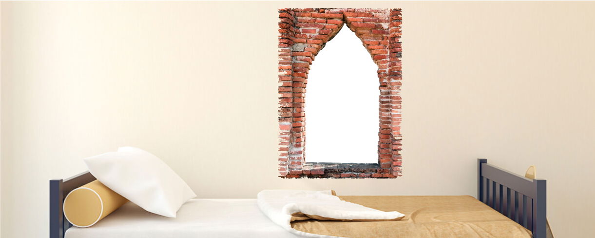 3D Burgfenster ca.65cm x 47
