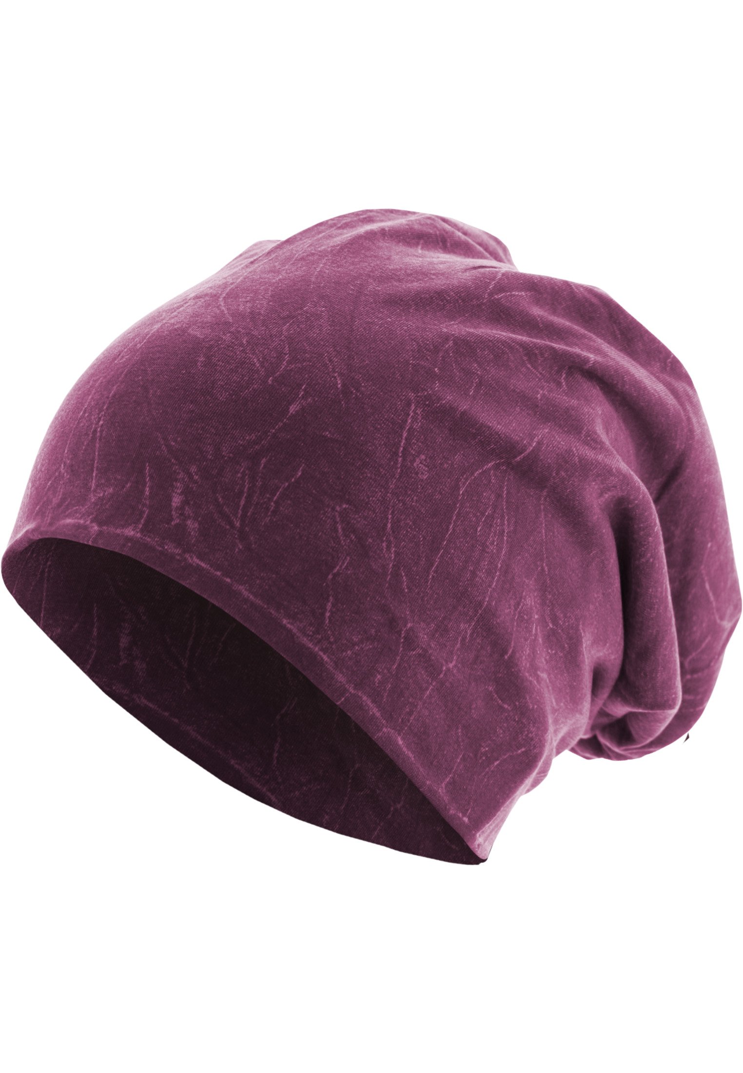 Stonewashed Jersey Beanie purple one size