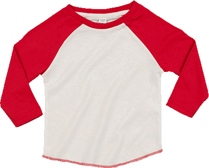 Baby Baseball Sweatshirt Washed White / Warm Red 18-24 Monate