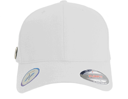 Golfer Magnetic Button Cap White L/XL