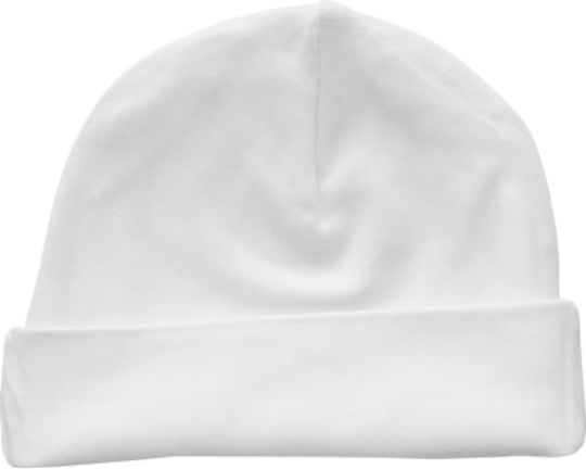 Organic Baby Hat bedrucken White