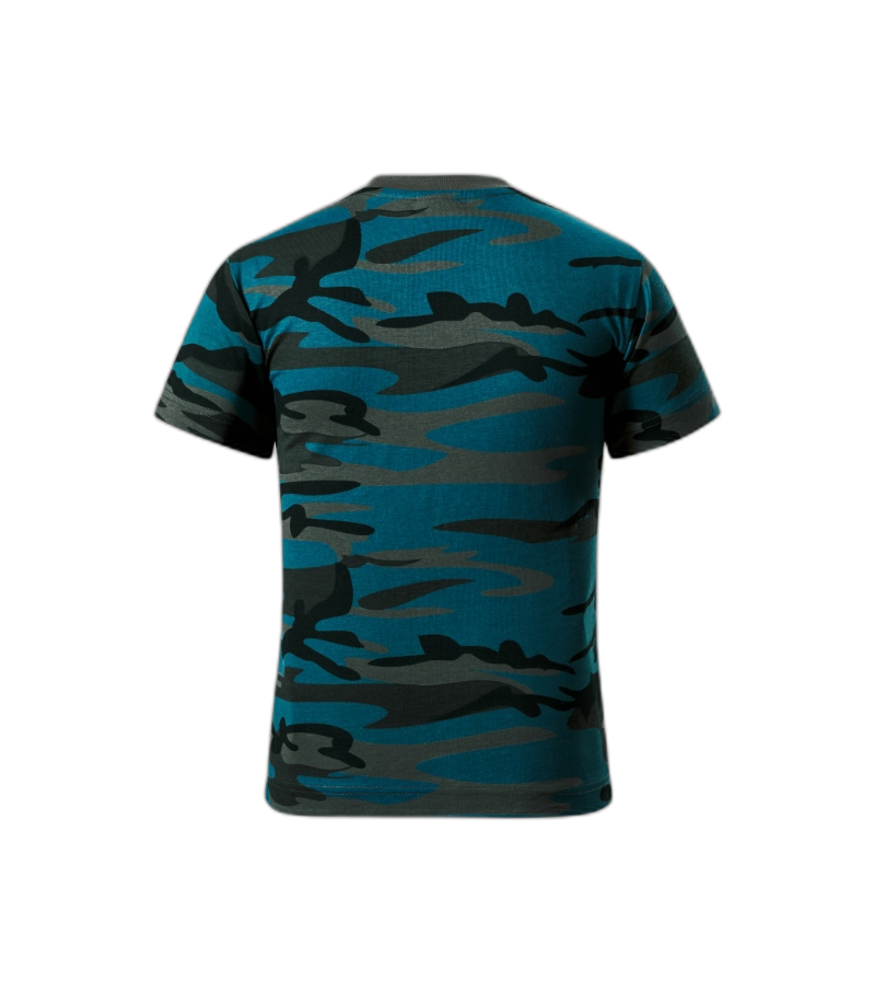 Camouflage T-Shirt Kinder camouflage petrol 134 cm/8 Jahre